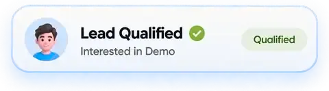 Lead qualified by AI